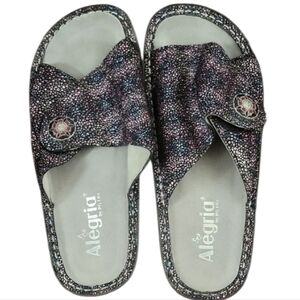 Alegria Women's Multicolor Slide Sandals